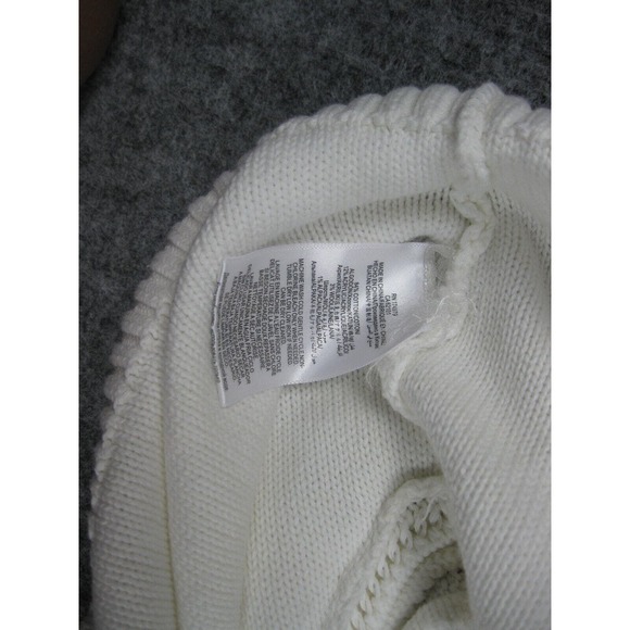 BCBGMaxazria Sweater Women Small Crochet Ivory Fringe Soft Girl Core Boho - Picture 14 of 15